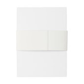 Moderne elegante Waterverf botanische groen lef Uitnodigingen Wikkel (Achterkant Voorbeeld)