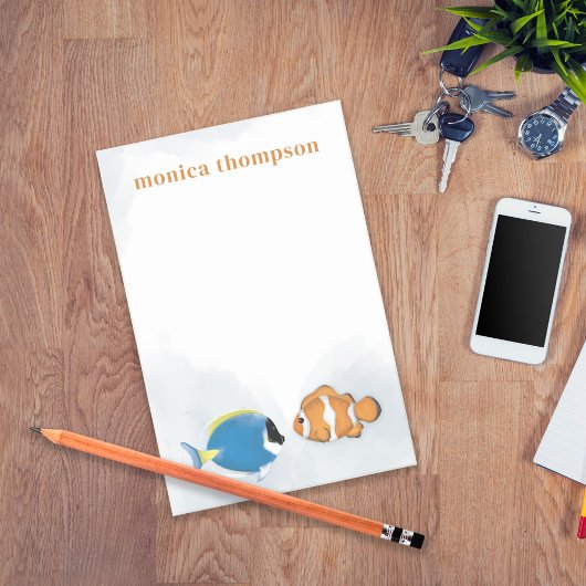 Moderne elegante Waterverf eenvoudige tropische vi Post-it® Notes