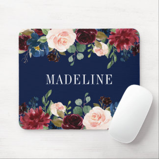 Moderne elegante Waterverf Floral Fashionable Muismat
