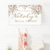 Moderne elegante waterverf florale vrijgezellenfee spandoek (Insitu)