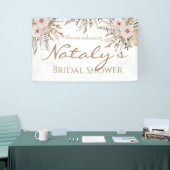 Moderne elegante waterverf florale vrijgezellenfee spandoek (Beurs)