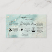 Moderne, elegante Waterverf Groene Cupcake Care Bu Visitekaartje (Voorkant)