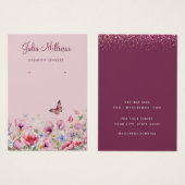 Moderne Elegante waterverf oorbel display kaart (Voorkant /achterkant)