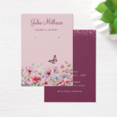 Moderne Elegante waterverf oorbel display kaart (Bureau)