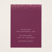 Moderne Elegante waterverf oorbel display kaart (Achterkant)