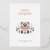 Moderne elegante Waterverf Prettige feestdagen nie (Voorkant)