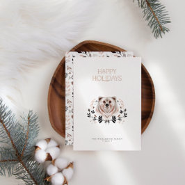 Moderne elegante Waterverf Prettige feestdagen nie