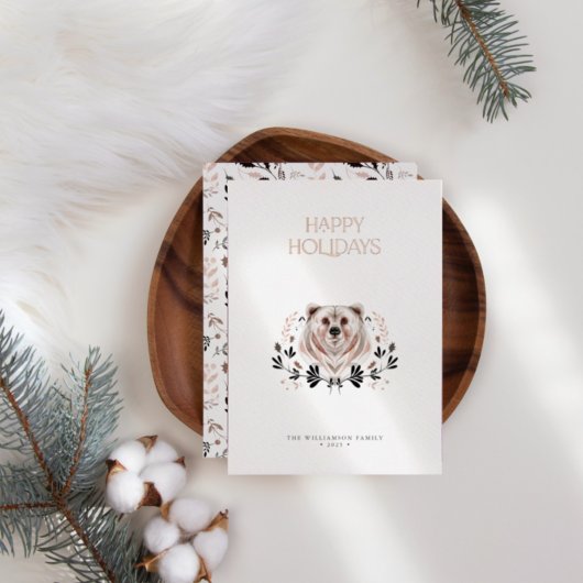 Moderne elegante Waterverf Prettige feestdagen nie