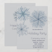 Moderne elegante waterverf sneeuwvlok Vakantie fee Kaart (Voorkant / Achterkant)