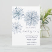 Moderne elegante waterverf sneeuwvlok Vakantie fee Kaart (Staand voorkant)