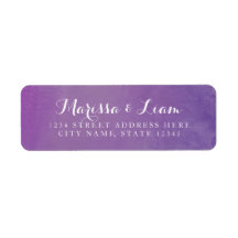 Moderne elegante Waterverf | Violet adres