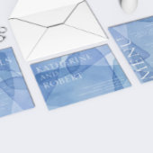 Moderne Elegante Waterverf Vormt Bruiloft Kaart