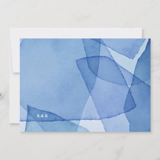 Moderne Elegante Waterverf Vormt Bruiloft Kaart