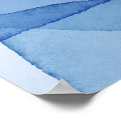 Moderne Elegante Waterverf Vormt Bruiloft Welkom Poster (Hoek)