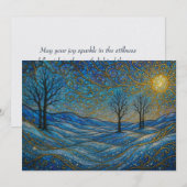 Moderne Elegante Whimsische Unieke Boho Kerstkaart (Voorkant / Achterkant)