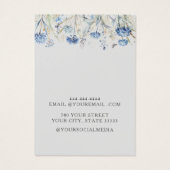 Moderne Elegante Wildbloemen oorbel display kaart (Achterkant)