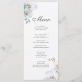 Moderne Elegante Wilde Orchidee Huwelijk  Menu