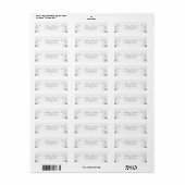 Moderne Elegante Wilde Orchidee Huwelijksadres Etiket (Full Sheet)