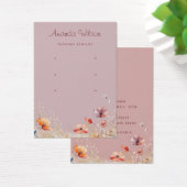 Moderne elegante wildflower 3 oorbel display kaart (Bureau)