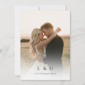 Moderne Elegante Wildflower Lente Zomer Bruiloft Save The Date (Achterkant)