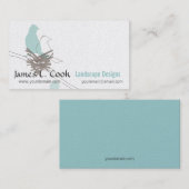 Moderne Elegante Wildlife Bird Tekening Event Plan Visitekaartje (Voorkant / Achterkant)