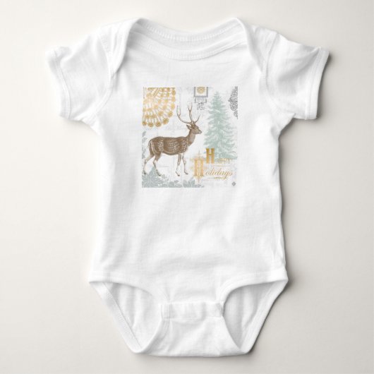 Moderne Elegante winterbosherten Romper (Voorkant)
