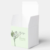 Moderne elegante witte Calla lelies bruiloft Bedankdoosjes (Geopend)