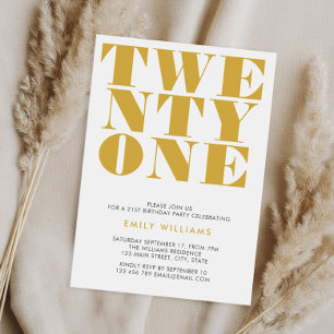 Moderne Elegante Witte Gouden Vette Typografie Kaart