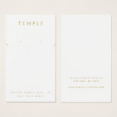 Moderne, elegante witte Ketting Visitekaartje (Voorkant /achterkant)