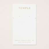 Moderne, elegante witte Ketting Visitekaartje (Voorkant)