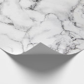 moderne elegante witte marmer cadeaupapier (Hoek)