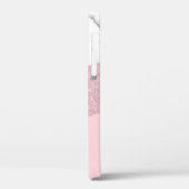 Moderne elegante witte marmer & roos goudglitter Case-Mate iPhone case (Achterkant / Links)