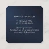 Moderne elegante witte schoonheidssalon afsprakenkaartje (Achterkant)