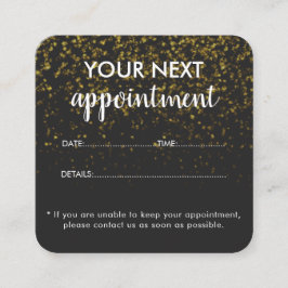 Moderne elegante witte schoonheidssalon afsprakenkaartje