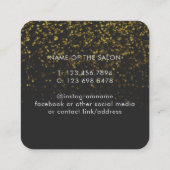 Moderne elegante witte schoonheidssalon afsprakenkaartje (Achterkant)