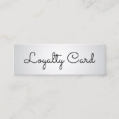 Moderne elegante witte schoonheidssalon klantenkaartje (Voorkant)