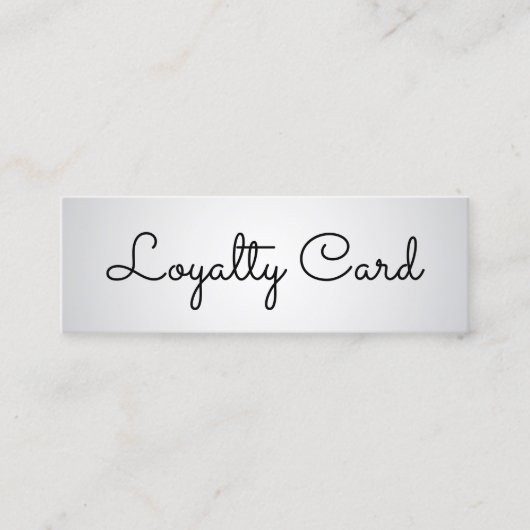 Moderne elegante witte schoonheidssalon klantenkaartje (Voorkant)