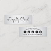 Moderne elegante witte schoonheidssalon klantenkaartje (Voorkant / Achterkant)