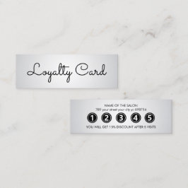 Moderne elegante witte schoonheidssalon klantenkaartje