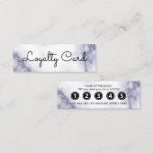 Moderne elegante witte schoonheidssalon klantenkaartje (Voorkant / Achterkant)