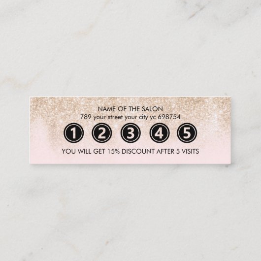 Moderne elegante witte schoonheidssalon klantenkaartje (Achterkant)