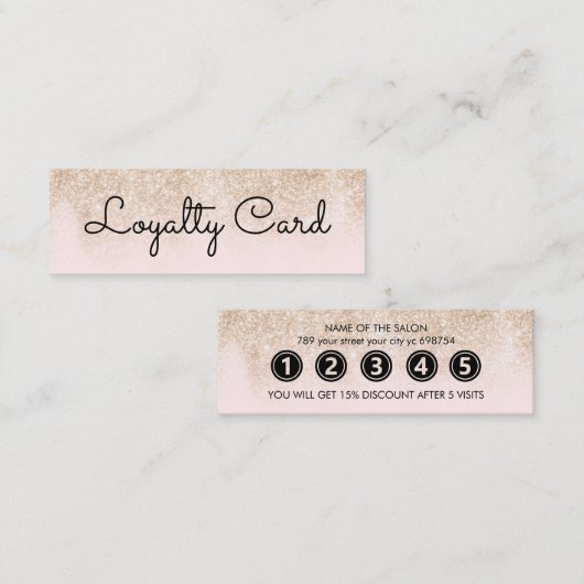 Moderne elegante witte schoonheidssalon klantenkaartje (Voorkant / Achterkant)