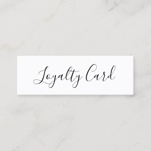 Moderne elegante witte schoonheidssalon klantenkaartje (Voorkant)