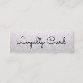 Moderne elegante witte schoonheidssalon klantenkaartje (Voorkant)