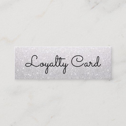 Moderne elegante witte schoonheidssalon klantenkaartje (Voorkant)