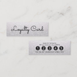 Moderne elegante witte schoonheidssalon klantenkaartje