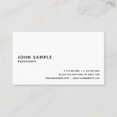 Moderne, elegante, witte, stijlvolle vormgeving visitekaartje (Voorkant)