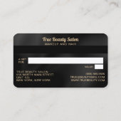 Moderne Elegante Witte Zijde Krediet Gift Kaart Visitekaartje (Achterkant)