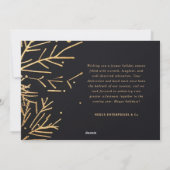 Moderne Elegante Zakelijke Kerstmis Feestdagenkaart (Achterkant)