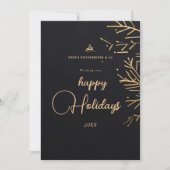 Moderne Elegante Zakelijke Kerstmiszaken Feestdagenkaart (Voorkant)